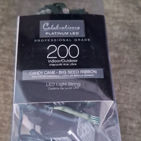Celebrations Platinum LED Light String - Red and White 33 ft NWT - Picture 4 of 6